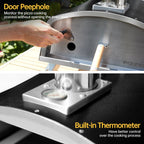 Four à pizza extérieur au feu de bois, four à pizza portable avec pelle à pizza et sac de transport - 16 pouces