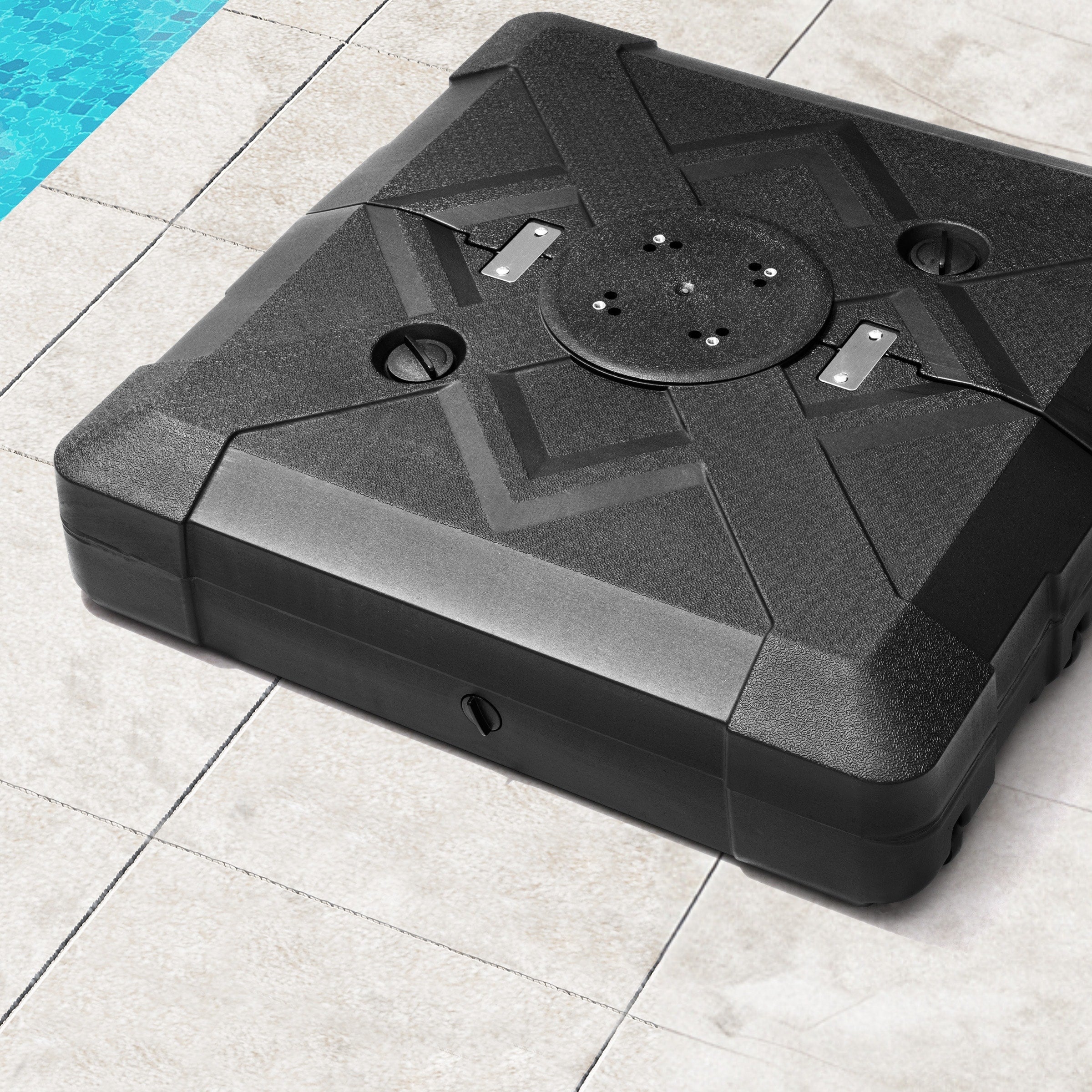 Base de parasol déporté Pellebant de 220 lb avec roulettes - N/A