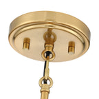 Lustre bohème moderne Piersan à 5 lumières avec abat-jour en rotin à plusieurs niveaux - 26 po de largeur