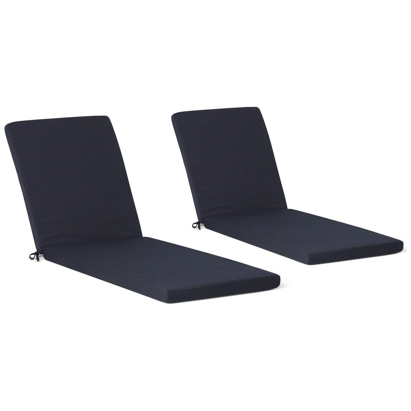 Coussins de chaise longue d'extérieur Polytrends résistants à la décoloration et toutes saisons (lot de 2)