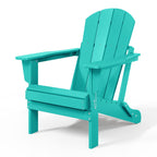 Chaise pliante Adirondack Polytrends Laguna résistante à la décoloration et aux intempéries pour patio extérieur