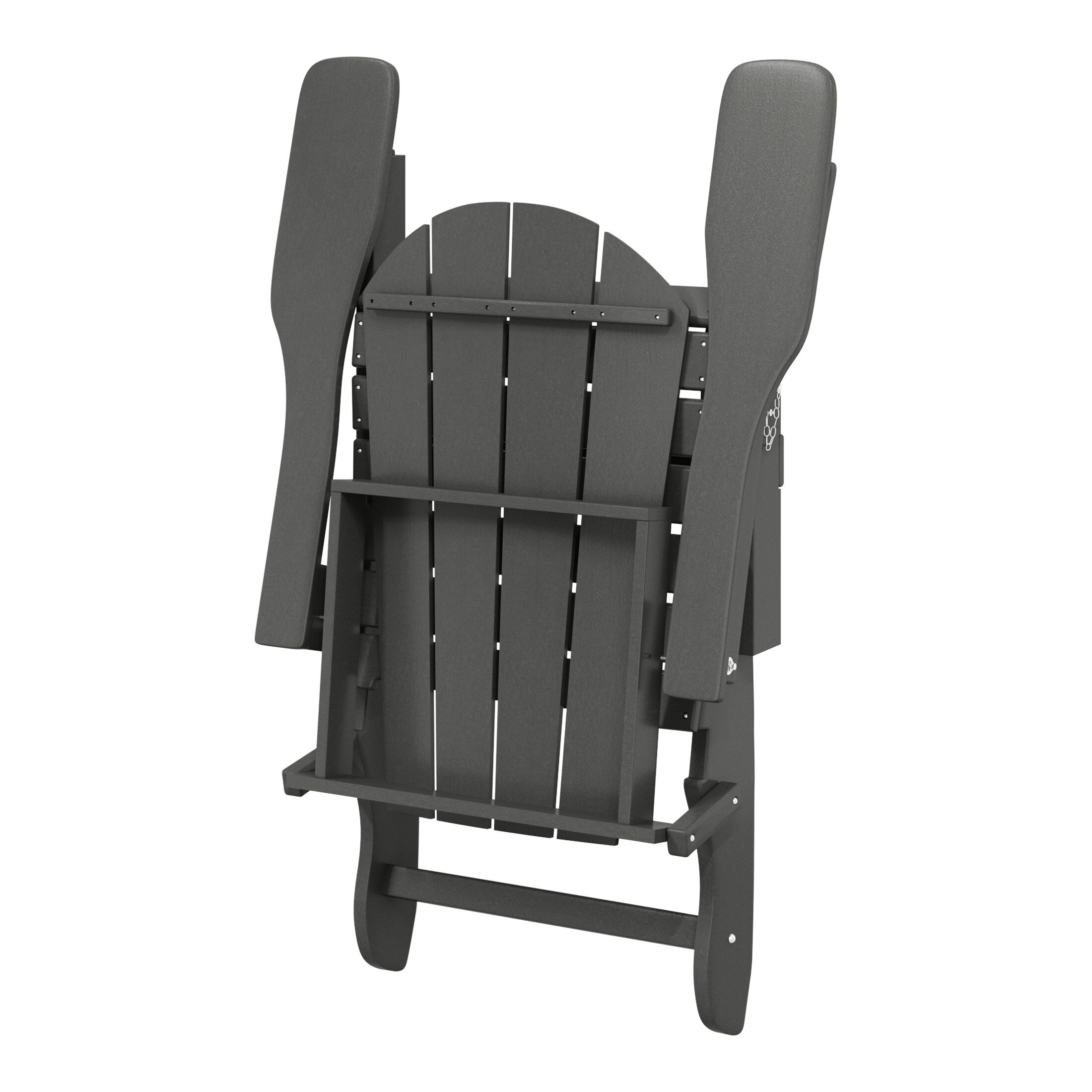 Chaises pliantes Adirondack Polytrends Laguna résistantes aux intempéries (lot de 2)