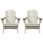 Chaises pliantes Adirondack Polytrends Laguna résistantes aux intempéries (lot de 2)
