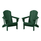 Chaises pliantes Adirondack Polytrends Laguna résistantes aux intempéries (lot de 2)
