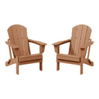 Chaises pliantes Adirondack Polytrends Laguna résistantes aux intempéries (lot de 2)