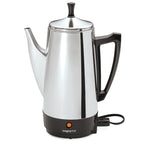 Cafetière Presto en acier inoxydable, percolateur robuste 12 tasses, argent - 2,79
