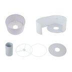 Lampadaire arqué réglable en acier Q-Max 81 avec abat-jour extra large et base en marbre