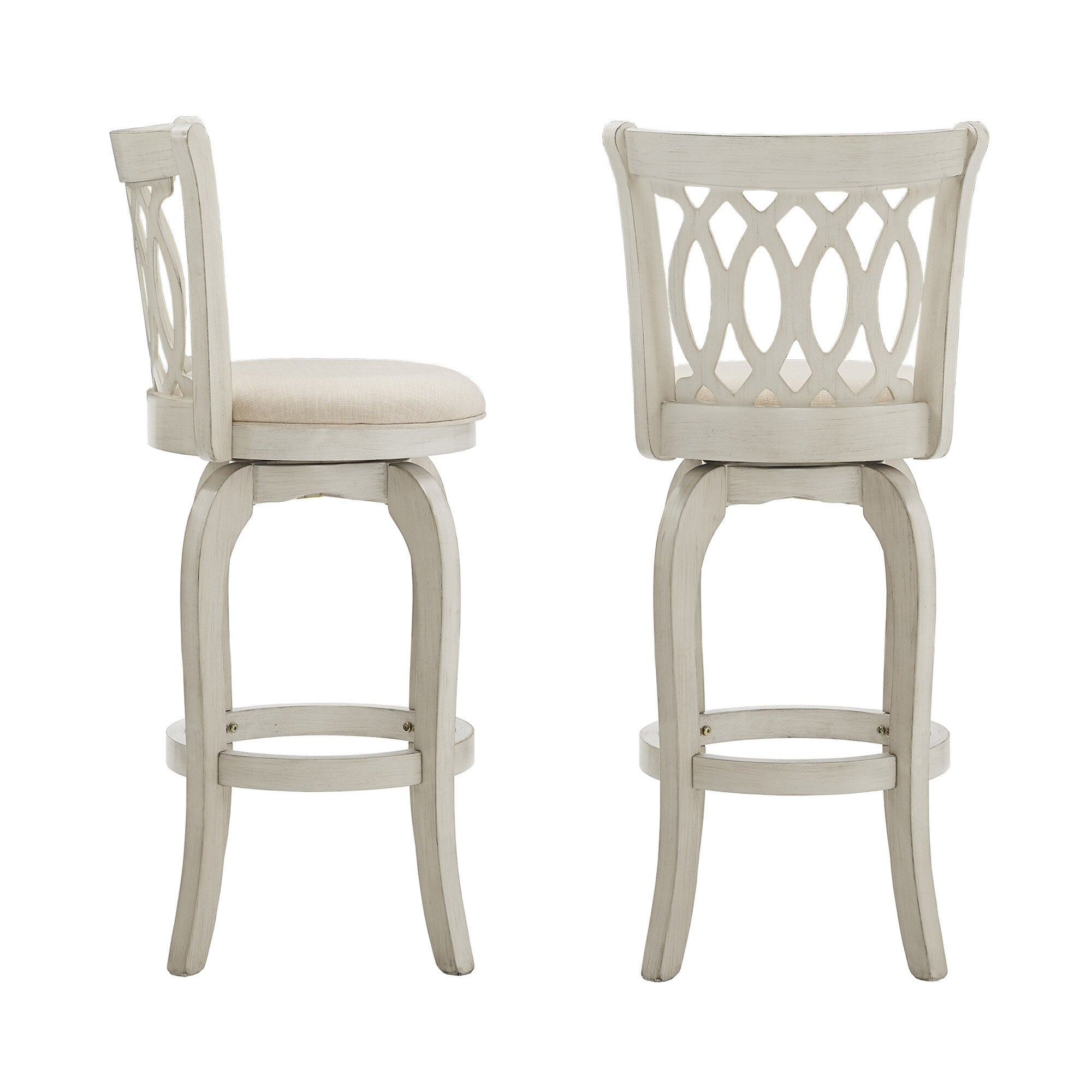 Tabouret de bar pivotant à dossier à défilement Rovinj