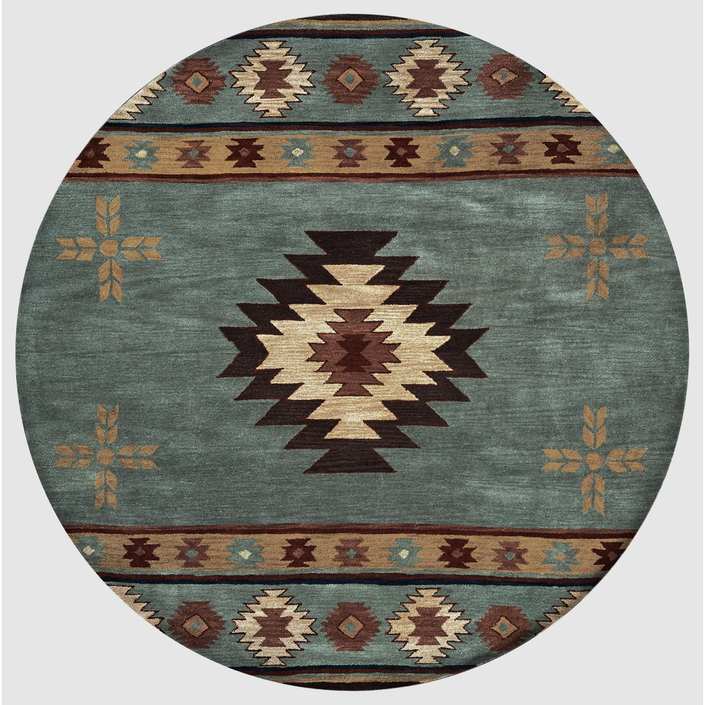 Tapis en laine touffeté à la main Alora Decor Ryder Southwestern