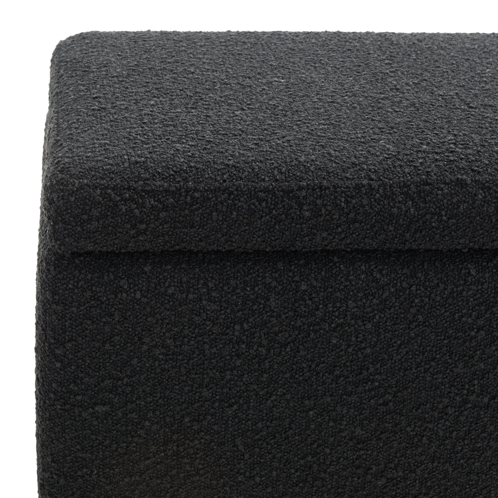 Banc de rangement SAFAVIEH Couture Sunneva Boucle - 61 po L x 20 po P x 19 po H - 61L x 20P x 19H