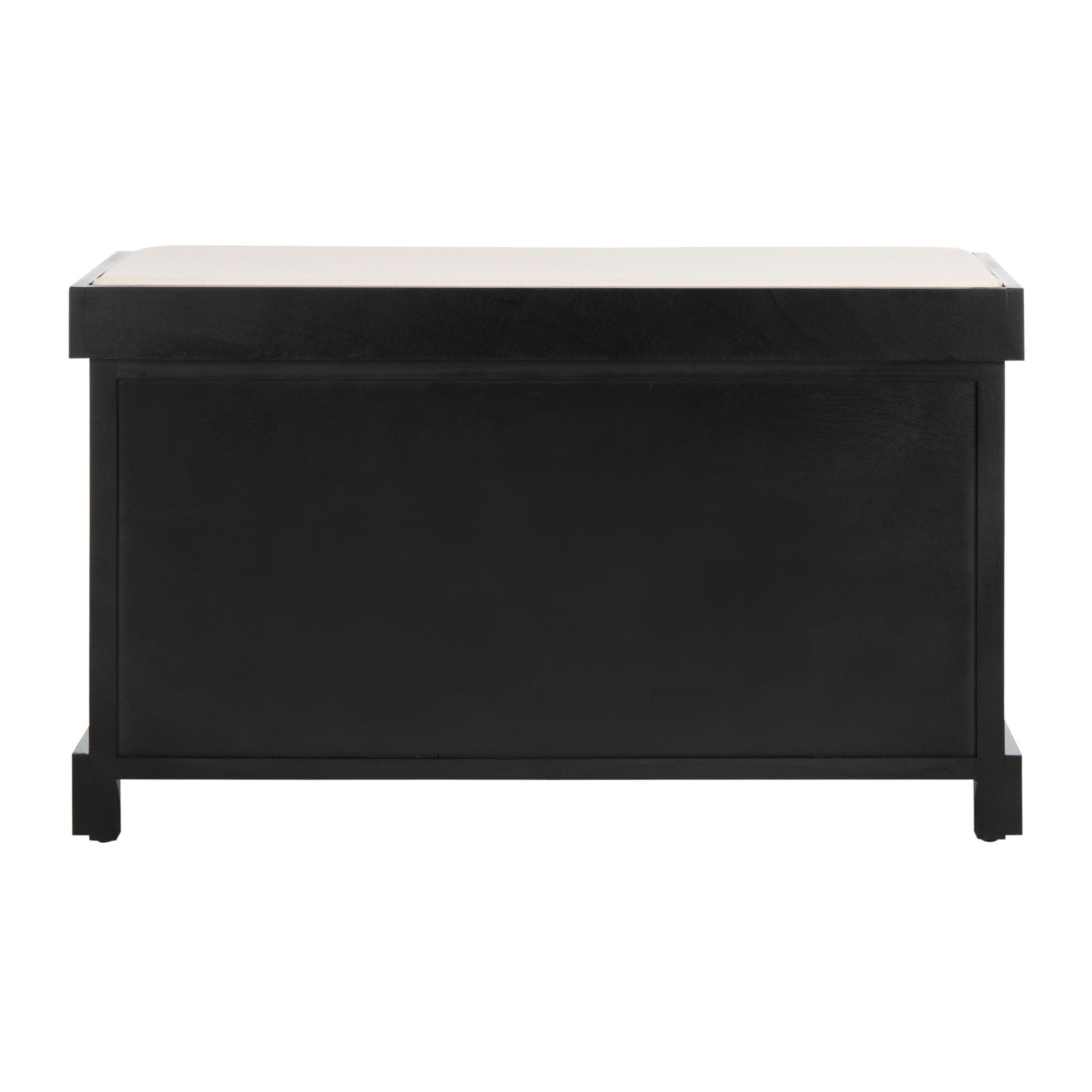 Banc de rangement tressé marron Euphemia de SAFAVIEH - 33,5 x 16,1 x 19,9 - 34 L x 16 P x 20 H