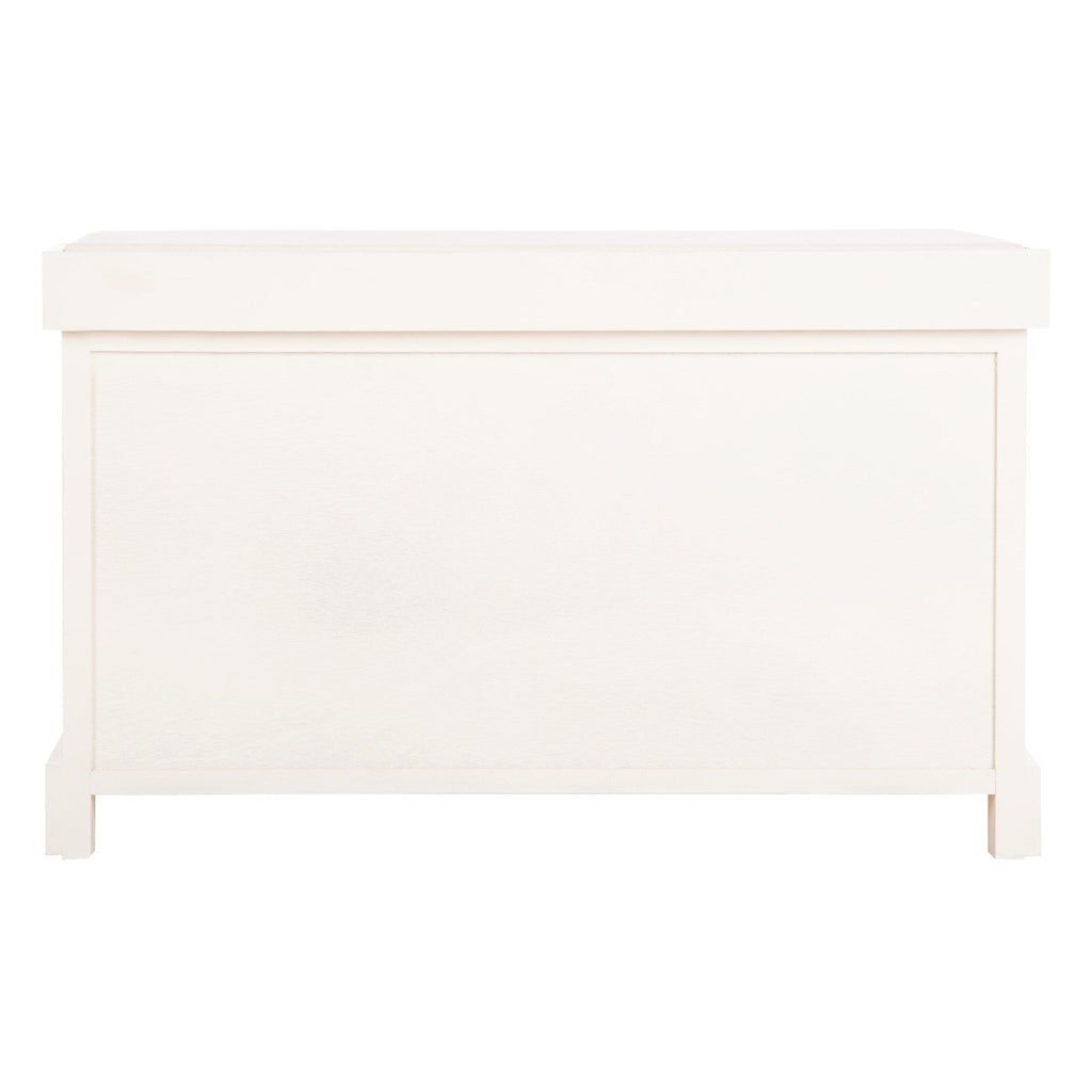 Banc de rangement tressé marron Euphemia de SAFAVIEH - 33,5 x 16,1 x 19,9 - 34 L x 16 P x 20 H