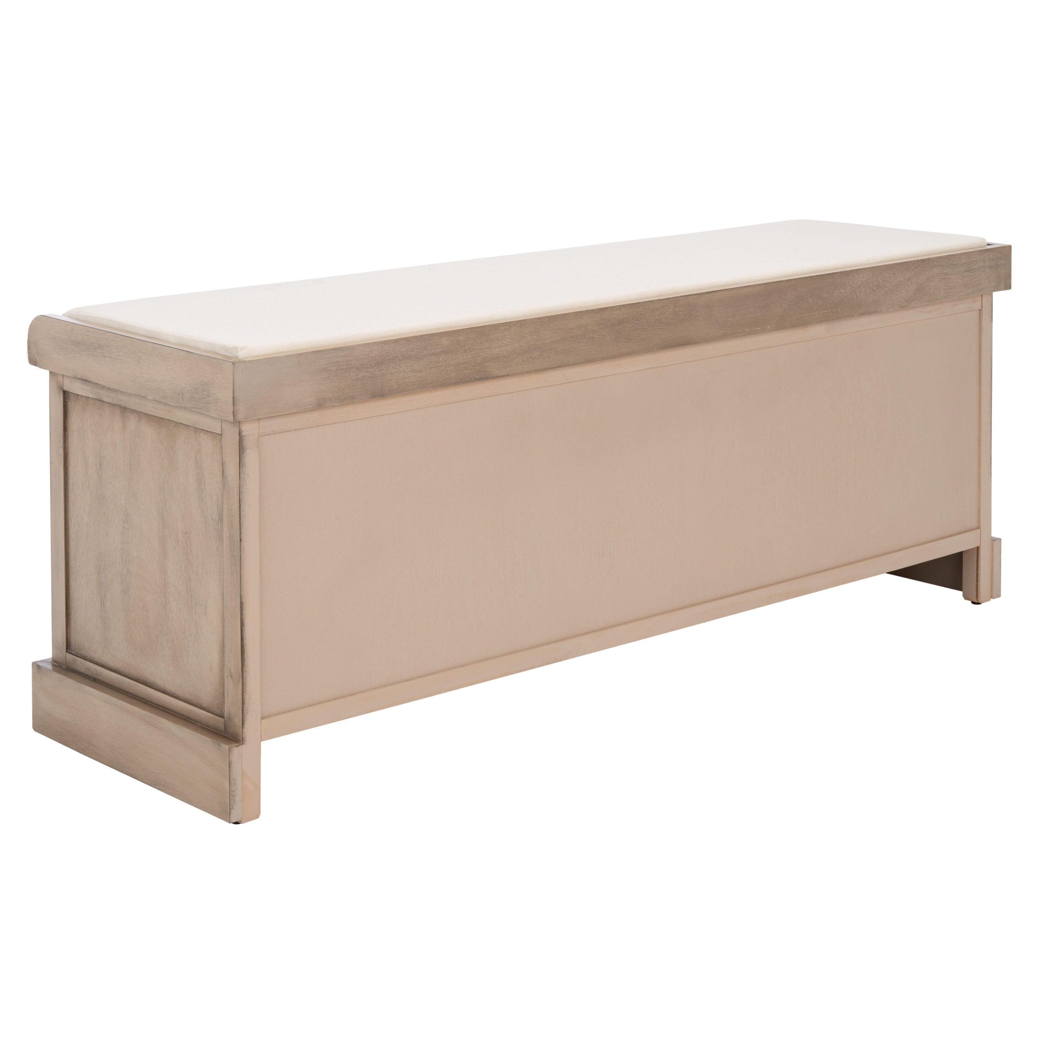Banc de rangement à 3 tiroirs avec coussins SAFAVIEH Fiorello - 47,3 L x 15 L x 19 H - 47 L x 15 P x 19 H