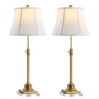 SAFAVIEH Lighting Amande Lot de 2 lampes de table à hauteur réglable 27-31 pouces (13 L x 13 P x 31 H)