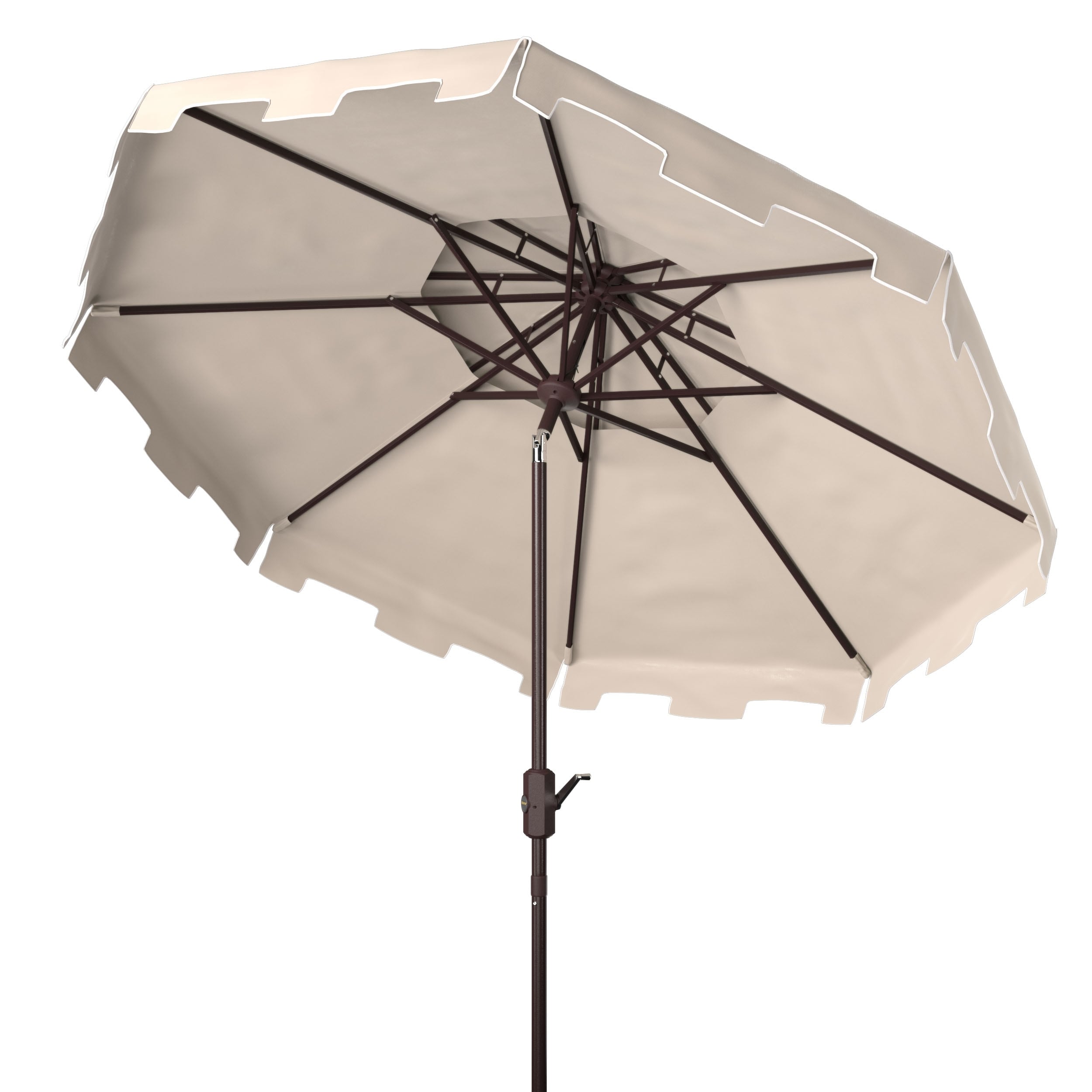 Parasol de marché double SAFAVIEH Outdoor Livia 9 pieds, base non incluse