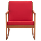 Chaise à bascule d'extérieur Makaila de SAFAVIEH avec coussin - 26 L x 31 P x 38 H