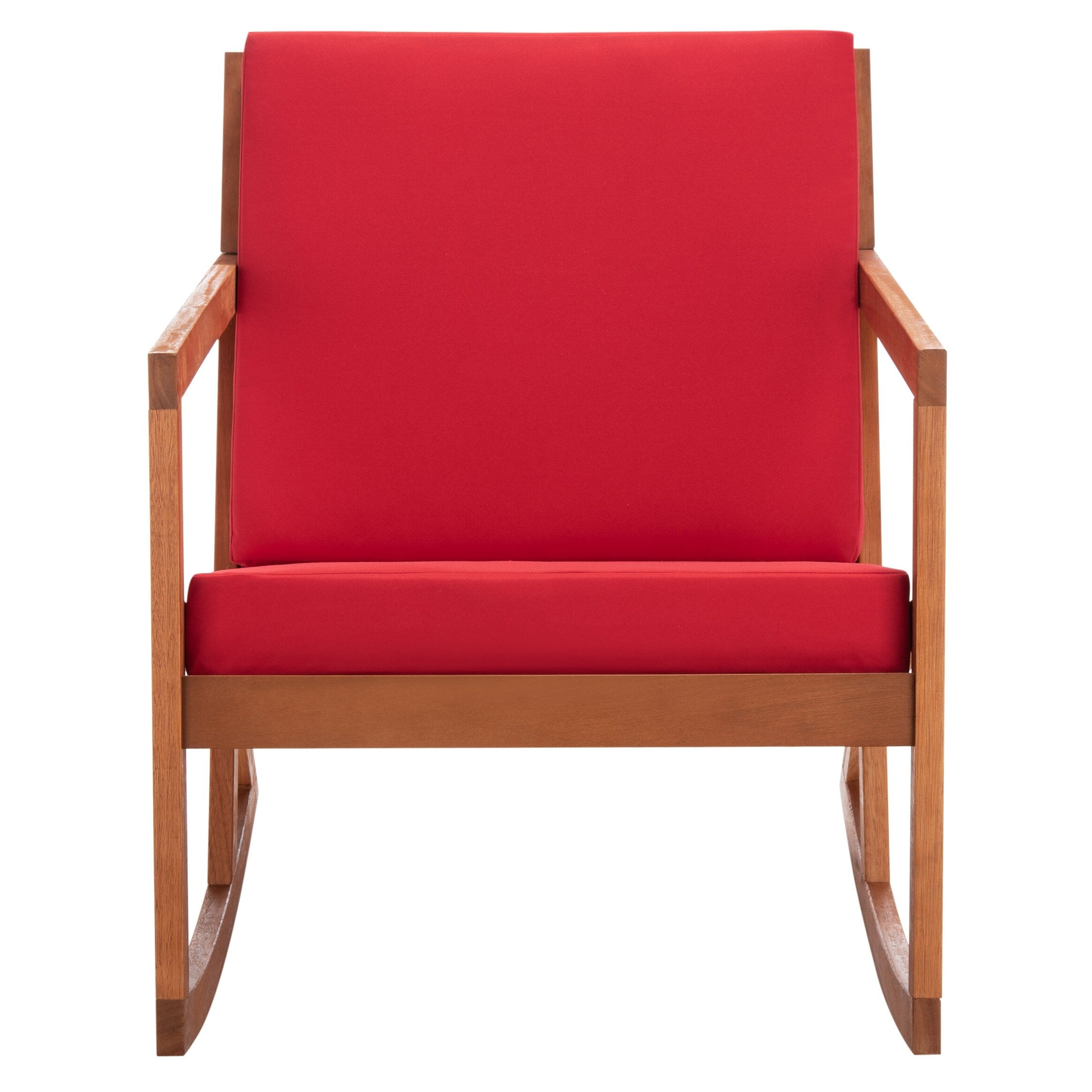 Chaise à bascule d'extérieur Makaila de SAFAVIEH avec coussin - 26 L x 31 P x 38 H