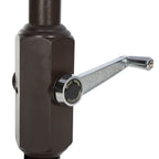 Parasol carré d'extérieur SAFAVIEH Naima Valance de 7,5 pieds