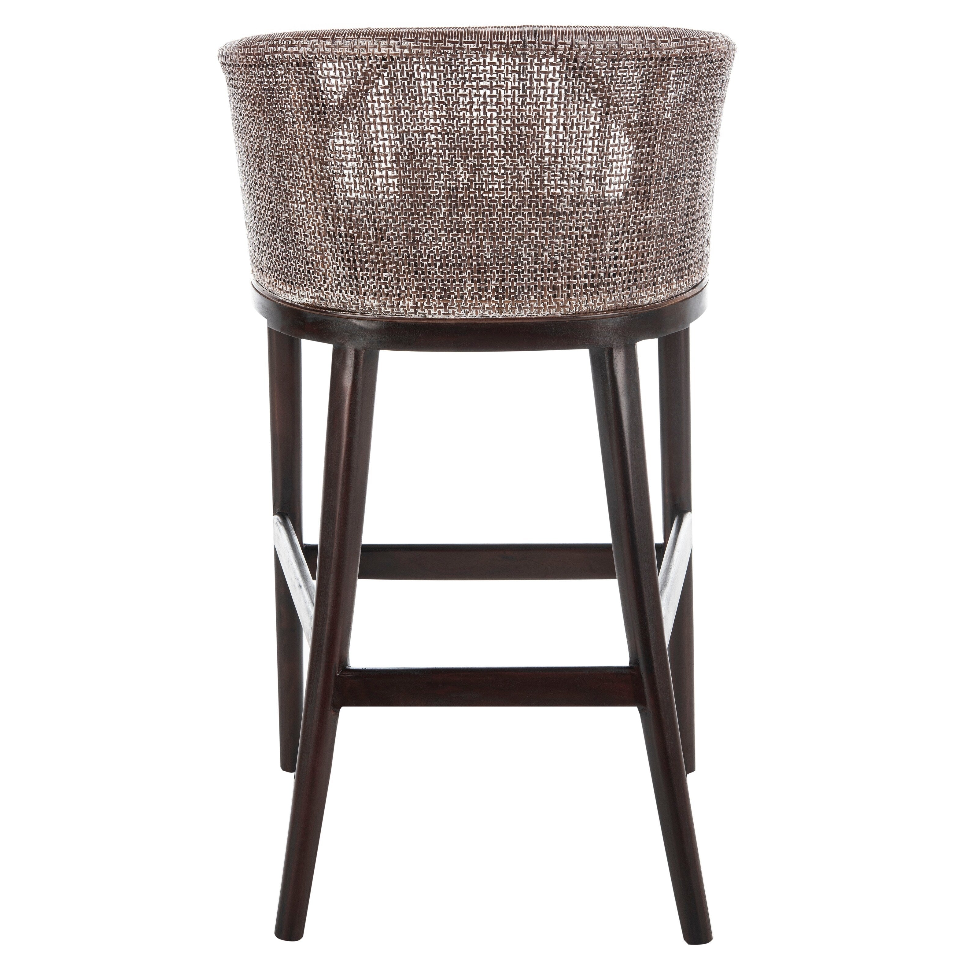 Tabouret de bar en rotin SAFAVIEH Virona de 76 cm (22,3 po l x 20,5 po l x 39 po H)