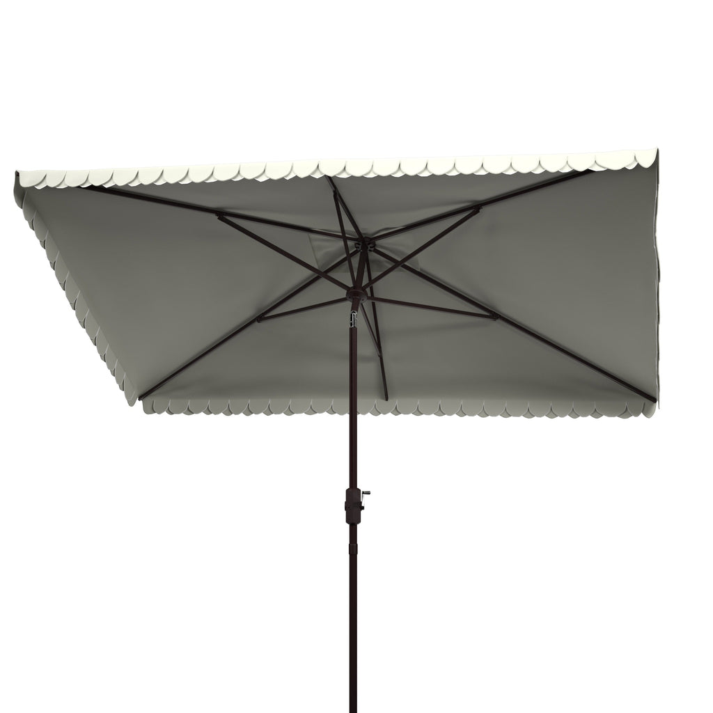Parasol d'extérieur rectangulaire SAFAVIEH Zariah 6'x10' avec cantonnière