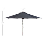 Parasol d'extérieur en bois SAFAVIEH Zlatana de 2,7 m