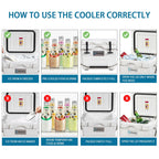 Glacière portable SKTAKOL 16 litres, anti-fuite, 24 canettes de glace - Voir les détails