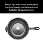 Poêle quotidienne en fonte STAUB de 2,9 pintes avec couvercle en verre