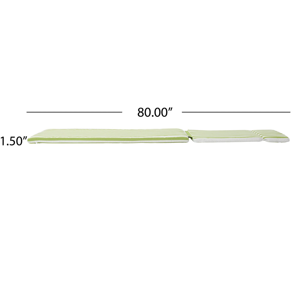 Ensemble de coussins d'extérieur Salem pour chaise longue - Coussins uniquement (lot de 2) par Christopher Knight Home - 79,25 L x 27,50 l x 1,50 H