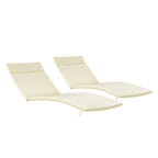 Ensemble de coussins d'extérieur Salem pour chaise longue - Coussins uniquement (lot de 2) par Christopher Knight Home - 79,25 L x 27,50 l x 1,50 H