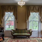 Luminaire semi-encastré en verre à plusieurs niveaux Silver Orchid Furey, bronze/or - 14,75 L x 14,75 l x 15,25 H