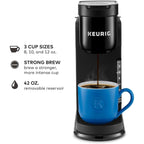 Cafetière K-Cup à dose unique, 3 tailles d'infusion, infusion forte, réservoir de 1,27 l, noir