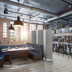 Séparateur de pièce Sorbus à 6 panneaux, cloison de séparation extra large et pliable, tissé à la main, à double charnière, en maille - 1,8 m