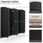 Séparateur de pièce Sorbus à 6 panneaux, cloison de séparation extra large et pliable, tissé à la main, à double charnière, en maille - 1,8 m