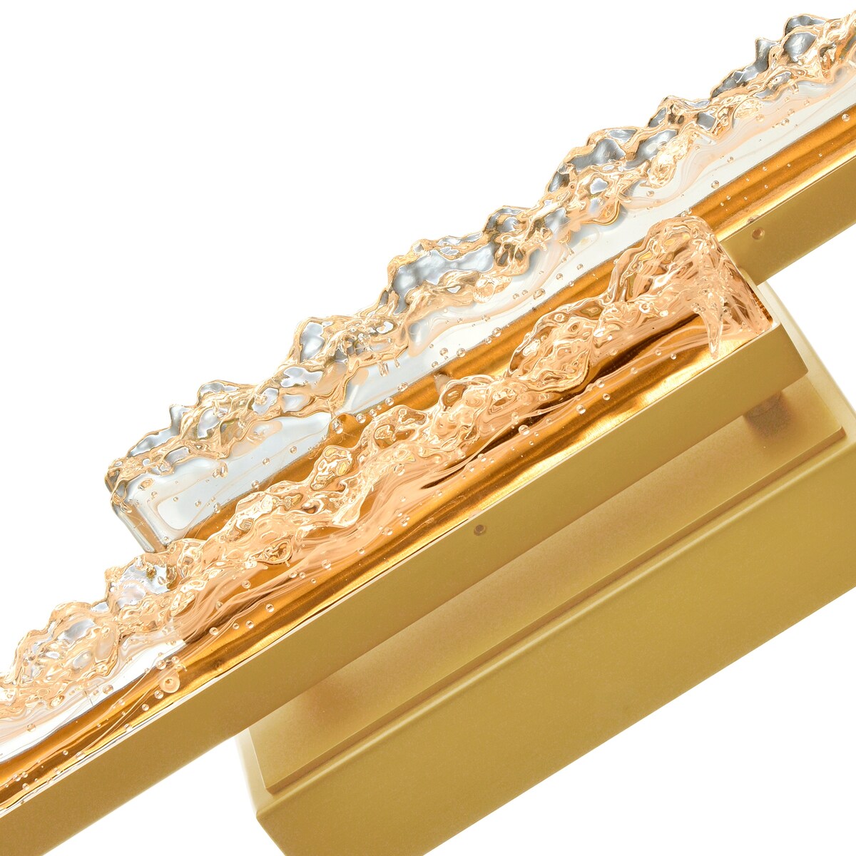 Applique de vanité à LED intégrée en laiton Stagger