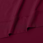 Parure de draps unie écologique en coton égyptien de qualité supérieure 1 200 fils