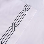 Parure de draps unie écologique en coton égyptien de qualité supérieure 1 200 fils