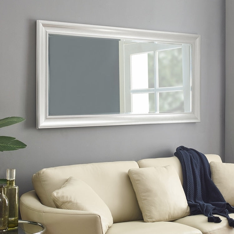 Grand miroir perlé pleine longueur - Miroir surdimensionné sur toute la longueur, sur pied ou à fixer au mur