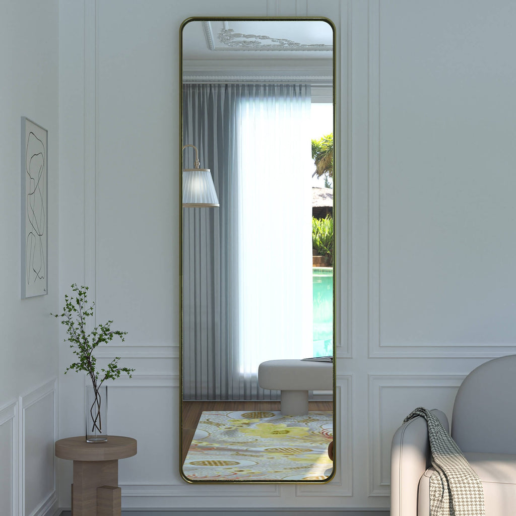 Miroir mural de salle de bain moderne à cadre en métal TokeShimi