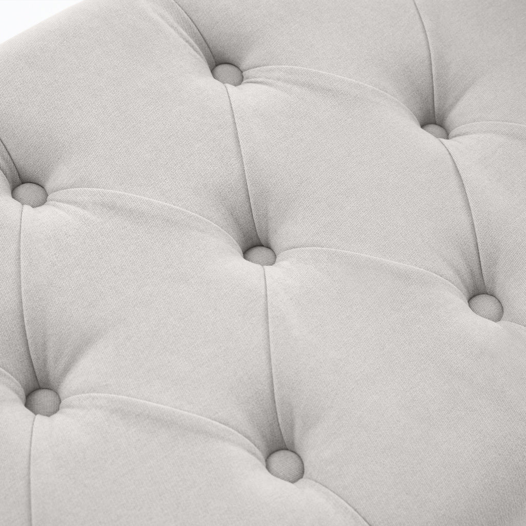 Banc de rangement rembourré, banc d'entrée avec dessus rabattable touffeté, 50,4 pouces