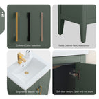 Meuble-lavabo simple Vanity Art 20, 24 ou 30 avec dessus en céramique