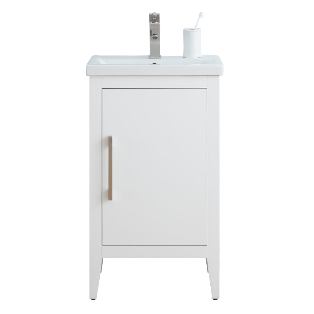 Meuble-lavabo simple Vanity Art 20, 24 ou 30 avec dessus en céramique