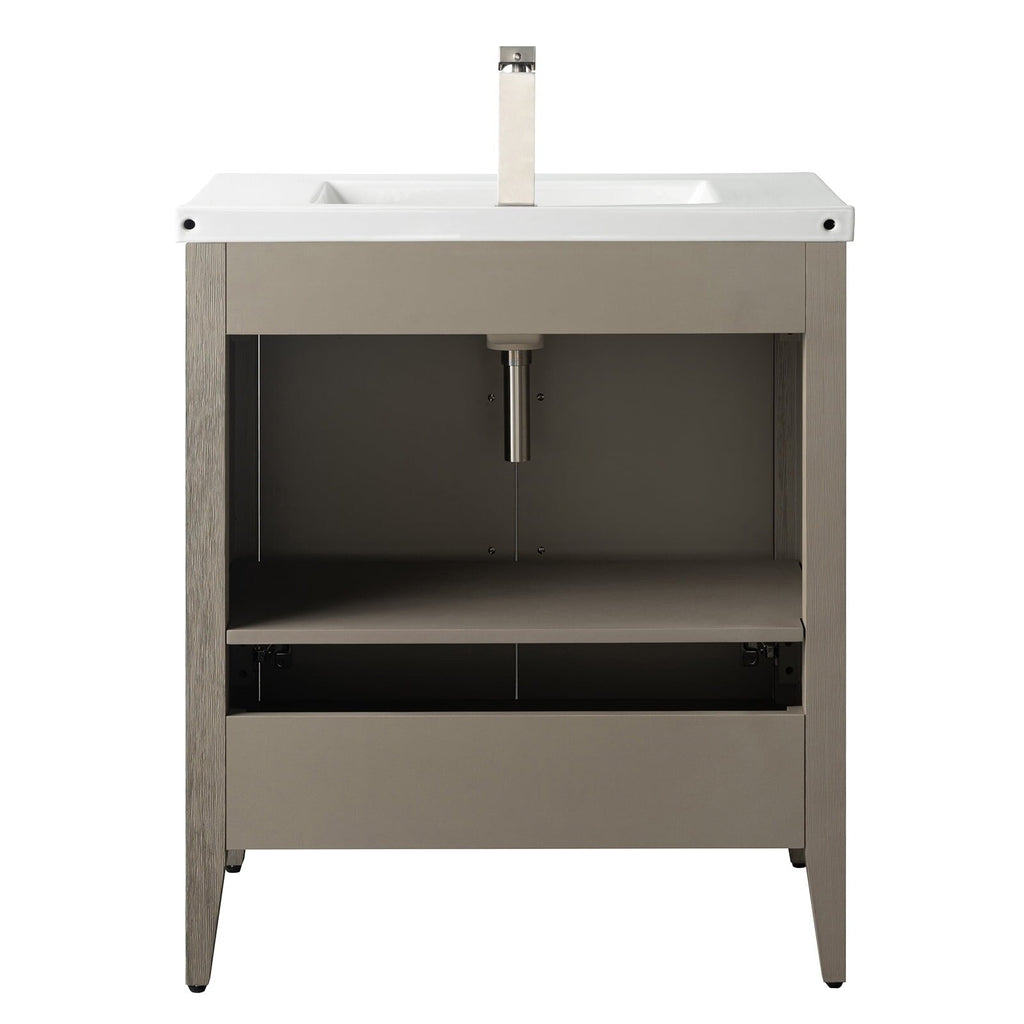 Meuble-lavabo simple Vanity Art 20, 24 ou 30 avec dessus en céramique