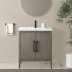 Meuble-lavabo simple Vanity Art 20, 24 ou 30 avec dessus en céramique