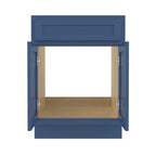 Meuble-lavabo simple en bois massif de 24 pouces de Vanity Art