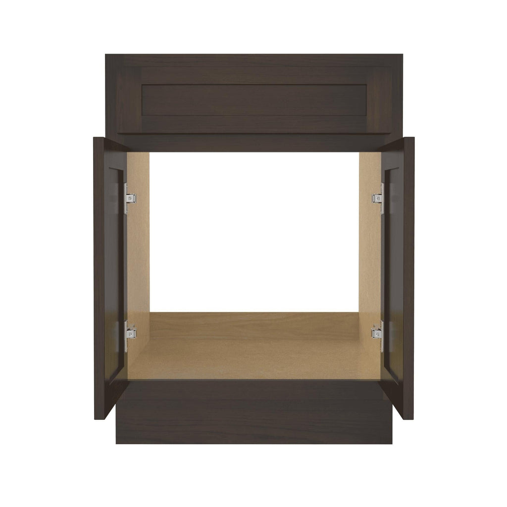 Meuble-lavabo simple en bois massif de 24 pouces de Vanity Art