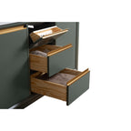 Meuble-lavabo de salle de bain Vanity Art avec lavabo en céramique et plateau en marbre reconstitué