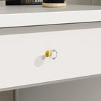 Ensemble de coiffeuse avec miroir et lampe, coiffeuse de maquillage avec tabouret