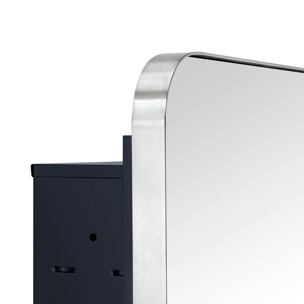 Armoire à pharmacie encastrée TEHOME WH avec miroir et étagères réglables