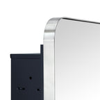 Armoire à pharmacie encastrée TEHOME WH avec miroir et étagères réglables