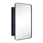 Armoire à pharmacie encastrée TEHOME WH avec miroir et étagères réglables